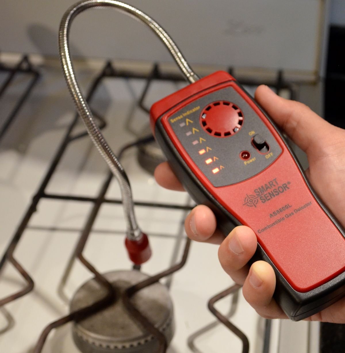 Inspección de fugas de gas